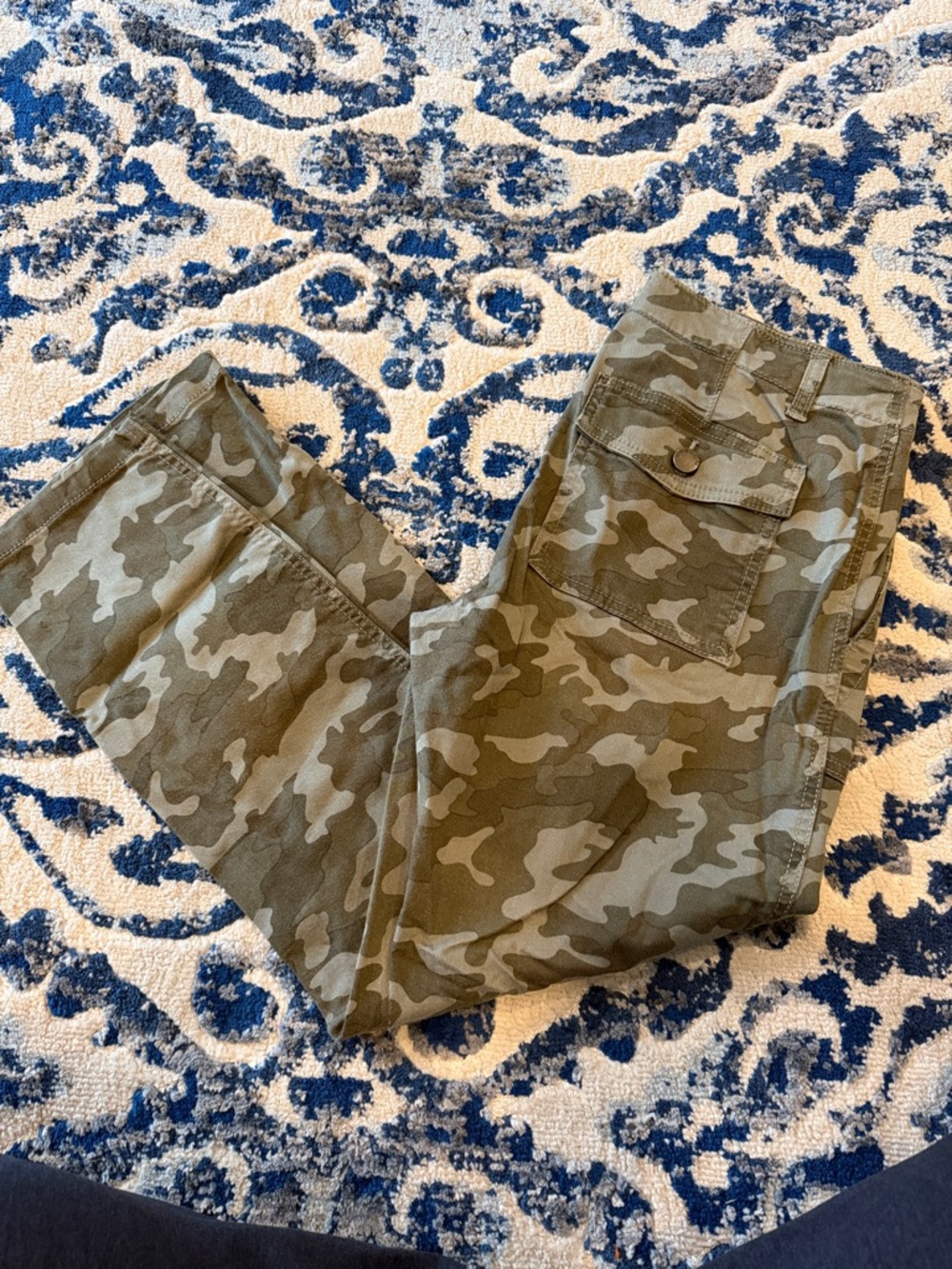 Caslon Olive Green Camo Skinny Jeans